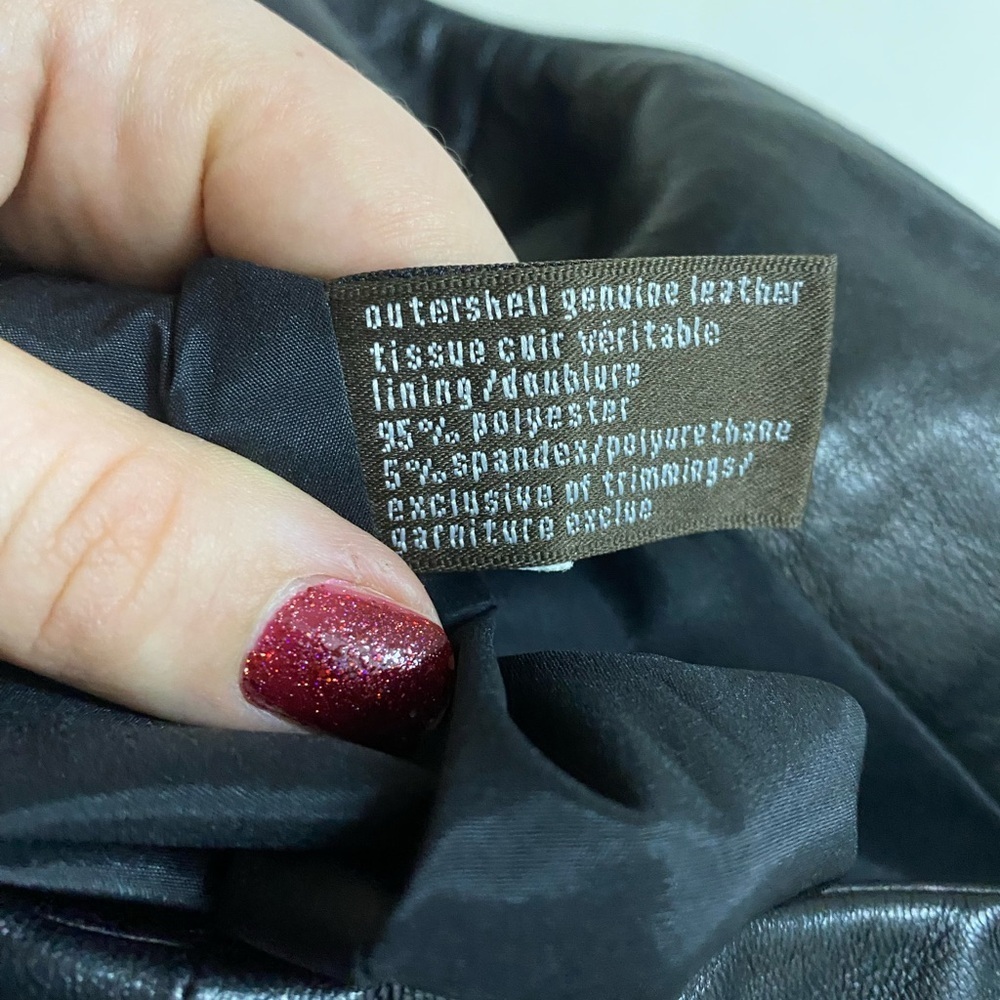 Danier - Vintage Italian leather midi length skirt - Picture 7 of 8